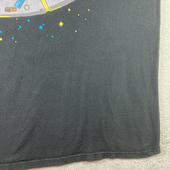 Rick and Morty Shirt Adult XL Black Cartoon Adult Swim Spaceship Graphic Tee - Picture 4 of 12